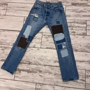 Classic Levi 501's Patchwork Jeans